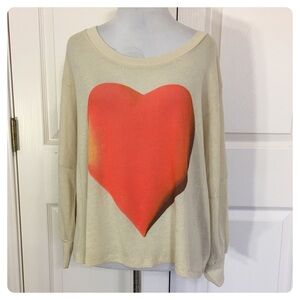 NWT! Wildfox Vintage Heart tee - sweatshirt